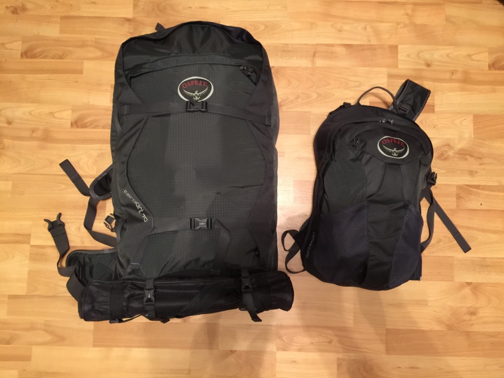 Packing bags for backpacking